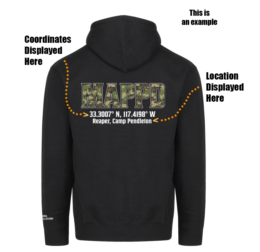 USMC VETERAN Mappd Clothing - Sweater / Heavy Weight Hoodie