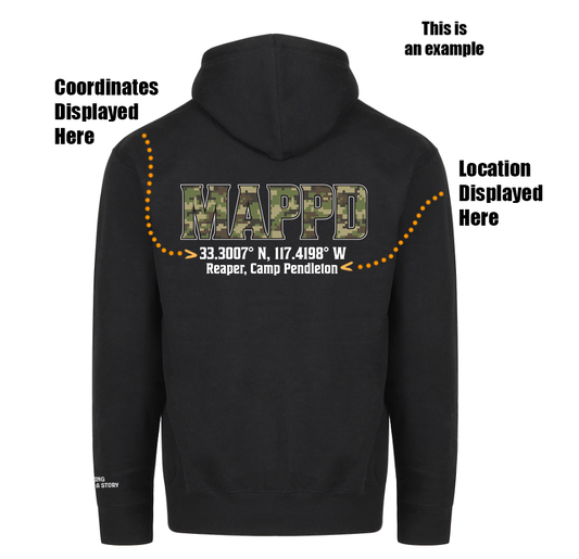 USMC VETERAN Mappd Clothing - Sweater / Heavy Weight Hoodie