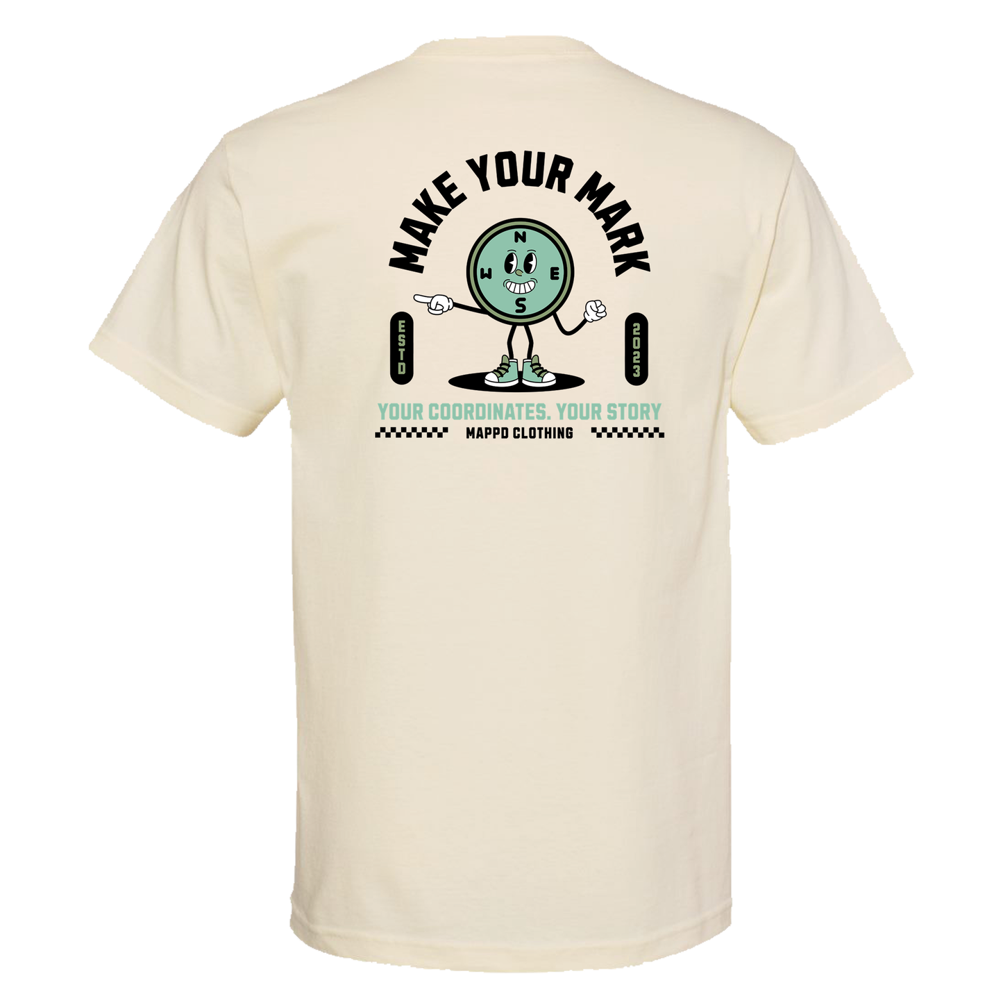 Retro Compass Mascot - TShirt