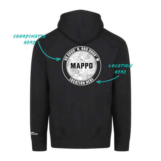 Topo Map Logo - Mappd Clothing - Sweater / Heavy Weight Hoodie - 11 Colors to choose from!