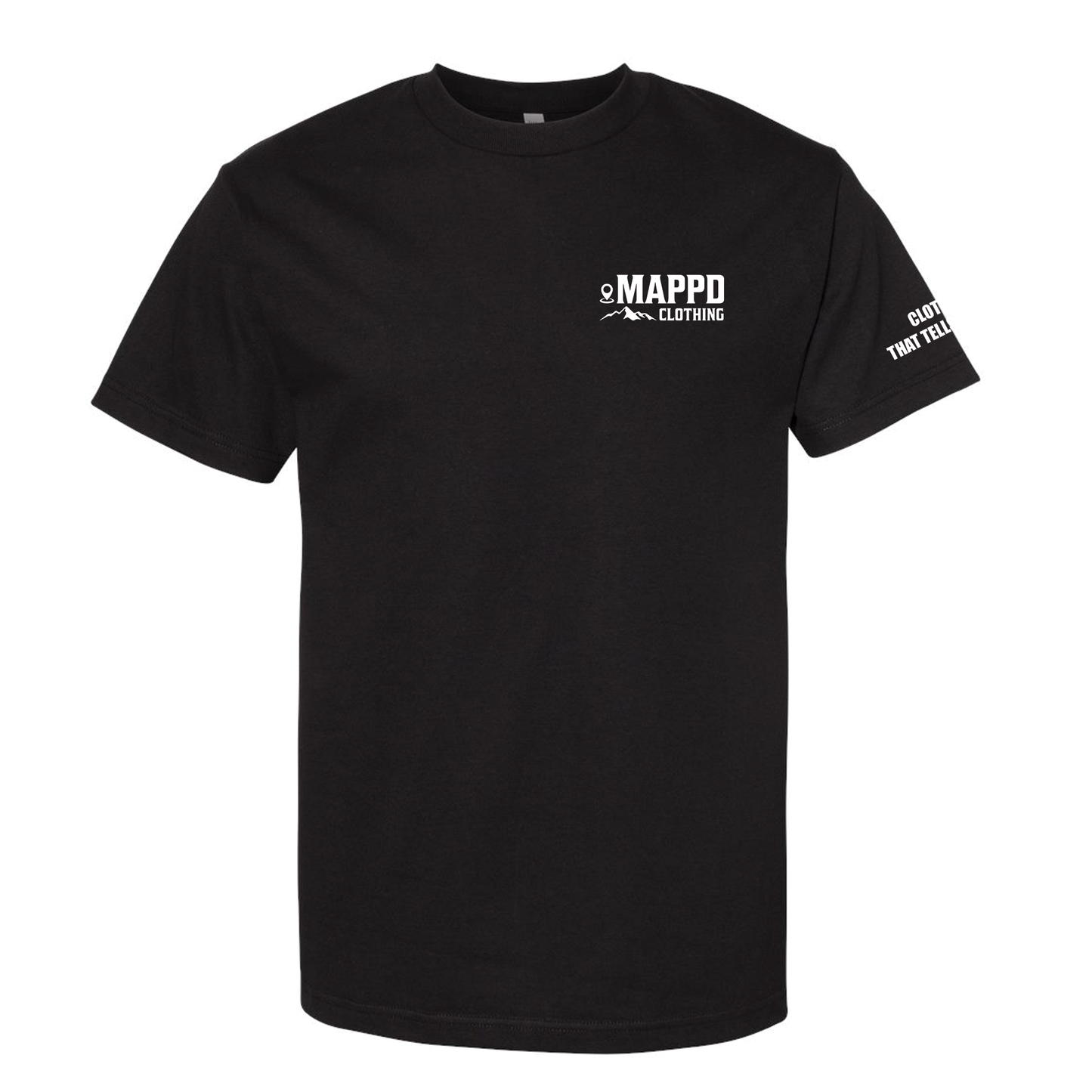 Topo Map ロゴ - Mappd Clothing - T シャツ - 18 色からお選びいただけます。