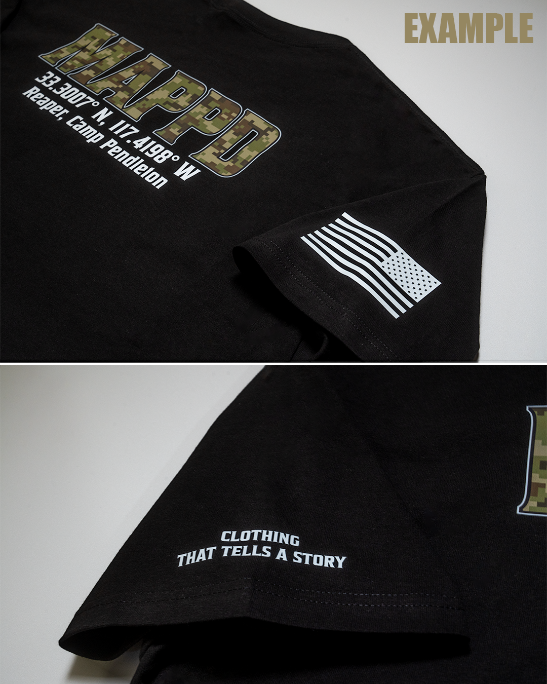 USMC VETERAN Mappd Clothing - TShirt