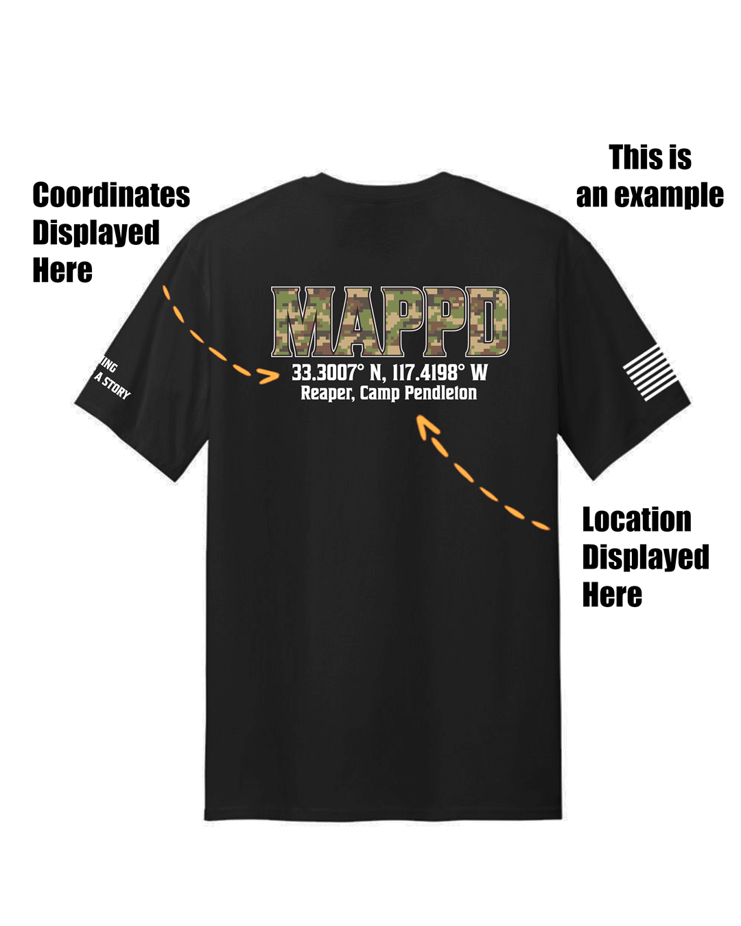USMC VETERAN Mappd Clothing - TShirt