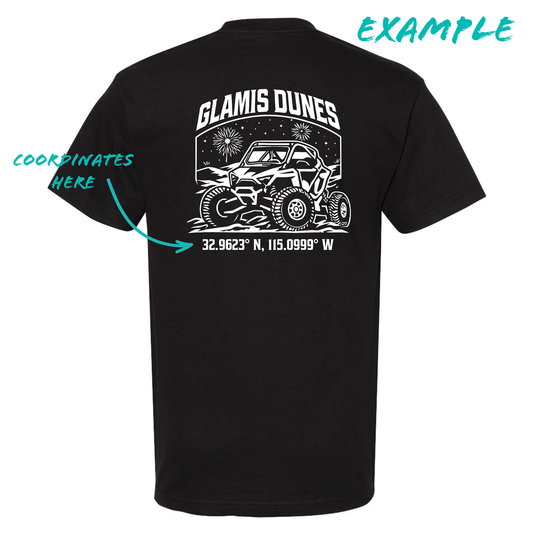 Glamis Dunes – Custom Coordinates TShirt