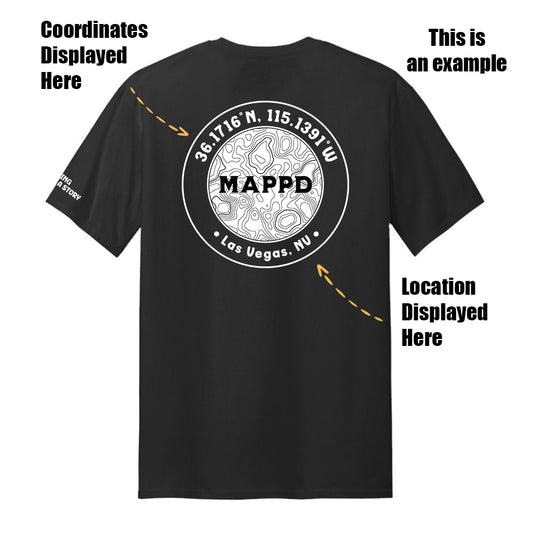 Topo Map Logo - Mappd Clothing - TShirt