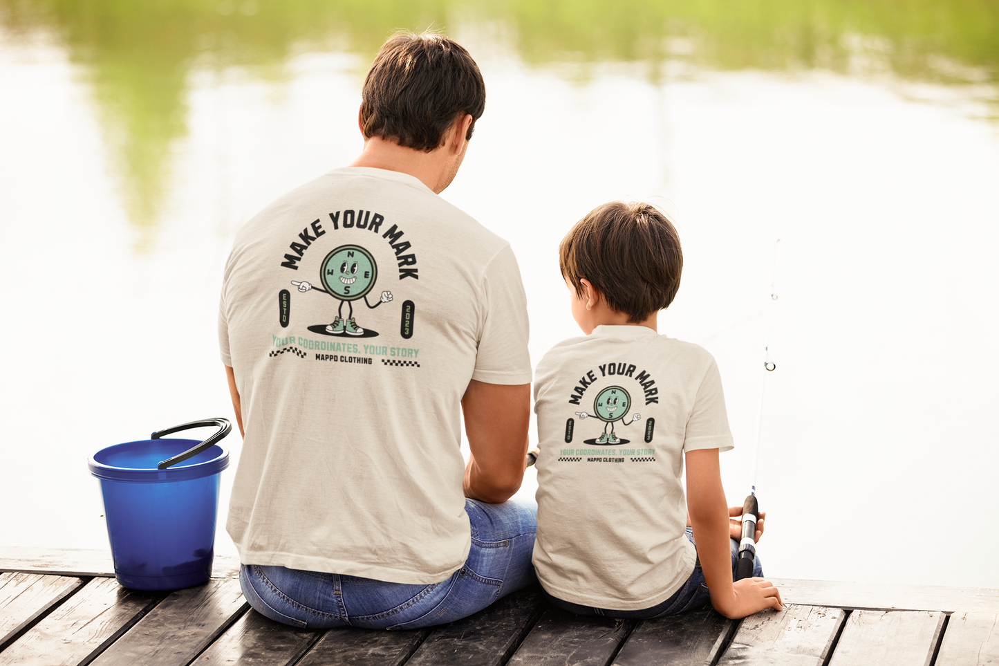 Retro Compass Mascot - TShirt